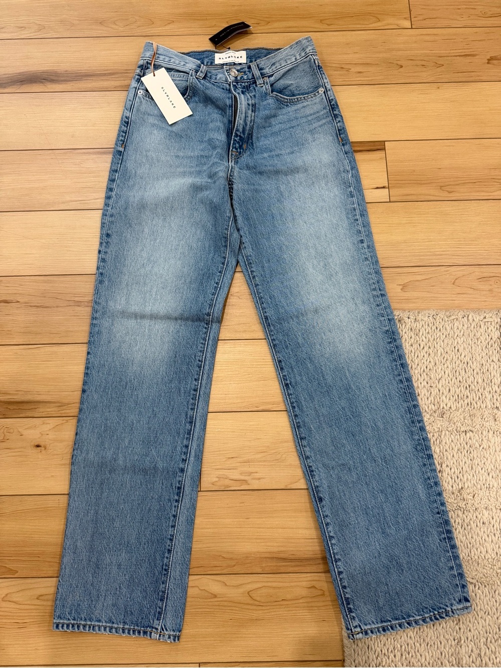 SLVRLAKE Light Blue women’s Straight Jeans